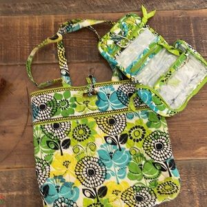 Vera Bradley travel tote and jewelry case